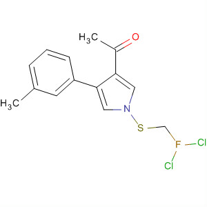 87388-92-9  1H-Pyrrole, 3-acetyl-1-[(dichlorofluoromethyl)thio]-4-(3-methylphenyl)-