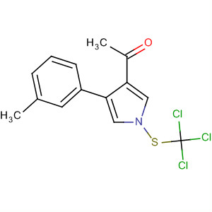 87388-93-0  1H-Pyrrole, 3-acetyl-4-(3-methylphenyl)-1-[(trichloromethyl)thio]-