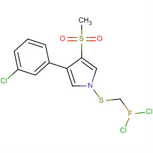 87388-98-5  1H-Pyrrole,3-(3-chlorophenyl)-1-[(dichlorofluoromethyl)thio]-4-(methylsulfonyl)-