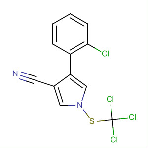 87389-04-6  1H-Pyrrole-3-carbonitrile, 4-(2-chlorophenyl)-1-[(trichloromethyl)thio]-