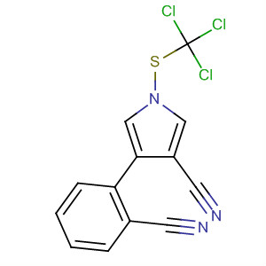 87389-09-1  1H-Pyrrole-3-carbonitrile, 4-(2-cyanophenyl)-1-[(trichloromethyl)thio]-