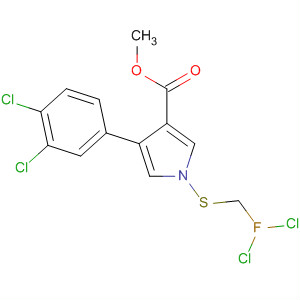 87389-12-6  1H-Pyrrole-3-carboxylic acid,1-[(dichlorofluoromethyl)thio]-4-(3,4-dichlorophenyl)-, methyl ester