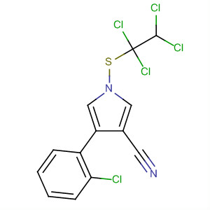 87389-19-3  1H-Pyrrole-3-carbonitrile,4-(2-chlorophenyl)-1-[(1,1,2,2-tetrachloroethyl)thio]-