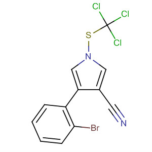 87389-24-0  1H-Pyrrole-3-carbonitrile, 4-(2-bromophenyl)-1-[(trichloromethyl)thio]-