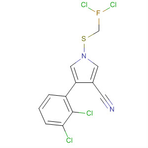 87389-27-3  1H-Pyrrole-3-carbonitrile,1-[(dichlorofluoromethyl)thio]-4-(2,3-dichlorophenyl)-