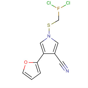 87389-32-0  1H-Pyrrole-3-carbonitrile, 1-[(dichlorofluoromethyl)thio]-4-(2-furanyl)-