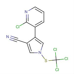 87389-39-7  1H-Pyrrole-3-carbonitrile,4-(2-chloro-3-pyridinyl)-1-[(trichloromethyl)thio]-