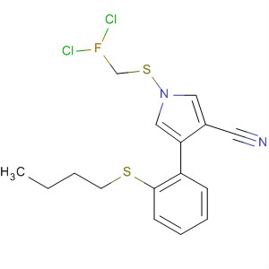 87389-42-2  1H-Pyrrole-3-carbonitrile,4-[2-(butylthio)phenyl]-1-[(dichlorofluoromethyl)thio]-