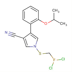 87389-44-4  1H-Pyrrole-3-carbonitrile,1-[(dichlorofluoromethyl)thio]-4-[2-(1-methylethoxy)phenyl]-