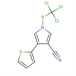 87389-47-7  1H-Pyrrole-3-carbonitrile, 4-(2-thienyl)-1-[(trichloromethyl)thio]-