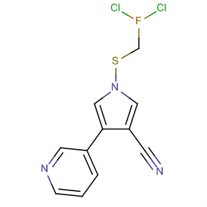 87389-49-9  1H-Pyrrole-3-carbonitrile, 1-[(dichlorofluoromethyl)thio]-4-(3-pyridinyl)-