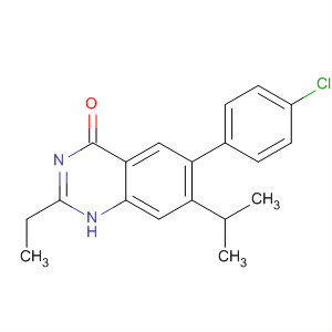 873895-18-2  4(1H)-Quinazolinone, 6-(4-chlorophenyl)-2-ethyl-7-(1-methylethyl)-