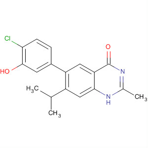 873895-19-3  4(1H)-Quinazolinone,6-(4-chloro-3-hydroxyphenyl)-2-methyl-7-(1-methylethyl)-