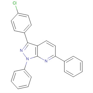 873913-42-9  1H-Pyrazolo[3,4-b]pyridine, 3-(4-chlorophenyl)-1,6-diphenyl-