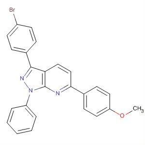 873913-52-1  1H-Pyrazolo[3,4-b]pyridine,3-(4-bromophenyl)-6-(4-methoxyphenyl)-1-phenyl-