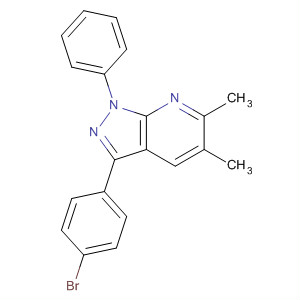 873913-54-3  1H-Pyrazolo[3,4-b]pyridine, 3-(4-bromophenyl)-5,6-dimethyl-1-phenyl-