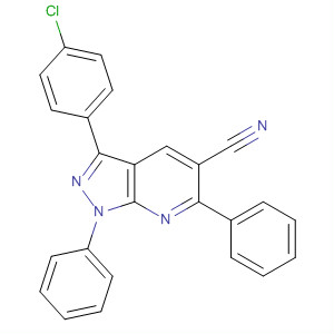 873913-60-1  1H-Pyrazolo[3,4-b]pyridine-5-carbonitrile,3-(4-chlorophenyl)-1,6-diphenyl-