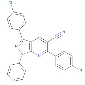 873913-61-2  1H-Pyrazolo[3,4-b]pyridine-5-carbonitrile,3,6-bis(4-chlorophenyl)-1-phenyl-