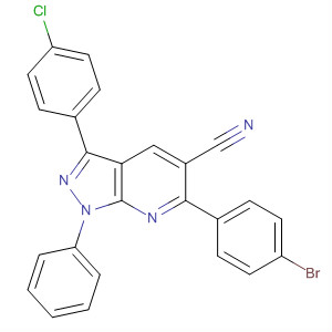 873913-62-3  1H-Pyrazolo[3,4-b]pyridine-5-carbonitrile,6-(4-bromophenyl)-3-(4-chlorophenyl)-1-phenyl-