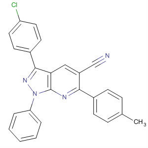 873913-63-4  1H-Pyrazolo[3,4-b]pyridine-5-carbonitrile,3-(4-chlorophenyl)-6-(4-methylphenyl)-1-phenyl-