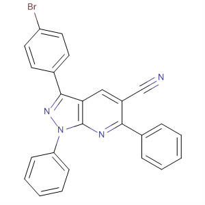 873913-64-5  1H-Pyrazolo[3,4-b]pyridine-5-carbonitrile,3-(4-bromophenyl)-1,6-diphenyl-