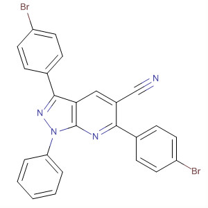 873913-66-7  1H-Pyrazolo[3,4-b]pyridine-5-carbonitrile,3,6-bis(4-bromophenyl)-1-phenyl-