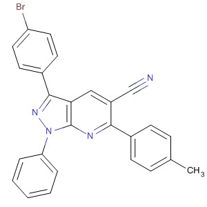 873913-67-8  1H-Pyrazolo[3,4-b]pyridine-5-carbonitrile,3-(4-bromophenyl)-6-(4-methylphenyl)-1-phenyl-