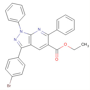 873913-71-4  1H-Pyrazolo[3,4-b]pyridine-5-carboxylic acid,3-(4-bromophenyl)-1,6-diphenyl-, ethyl ester