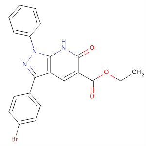 873913-73-6  1H-Pyrazolo[3,4-b]pyridine-5-carboxylic acid,3-(4-bromophenyl)-6,7-dihydro-6-oxo-1-phenyl-, ethyl ester