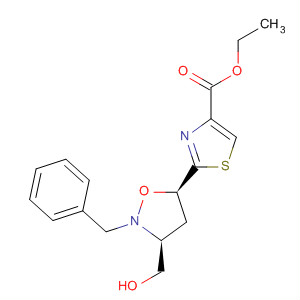 873920-47-9  4-Thiazolecarboxylic acid,2-[(3S,5R)-3-(hydroxymethyl)-2-(phenylmethyl)-5-isoxazolidinyl]-, ethylester
