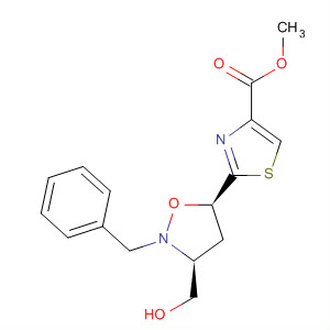 873920-48-0  4-Thiazolecarboxylic acid,2-[(3S,5R)-3-(hydroxymethyl)-2-(phenylmethyl)-5-isoxazolidinyl]-, methylester