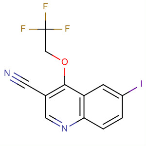 872577-43-0  3-Quinolinecarbonitrile, 6-iodo-4-(2,2,2-trifluoroethoxy)-