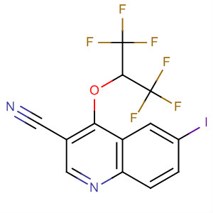 872577-47-4  3-Quinolinecarbonitrile,6-iodo-4-[2,2,2-trifluoro-1-(trifluoromethyl)ethoxy]-