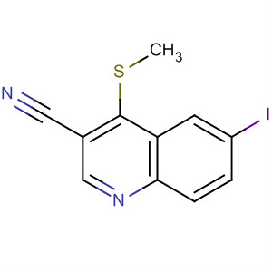 872577-76-9  3-Quinolinecarbonitrile, 6-iodo-4-(methylthio)-