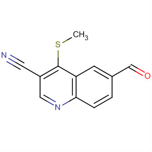 872577-77-0  3-Quinolinecarbonitrile, 6-formyl-4-(methylthio)-