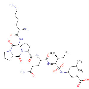 872593-90-3  L-Isoleucinamide,L-lysylglycyl-L-prolyl-L-prolyl-L-glutaminyl-N-[1-[(1E)-2-carboxyethenyl]-3-methylbutyl]-