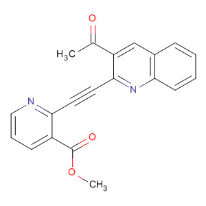 872596-97-9  3-Pyridinecarboxylic acid, 2-[(3-acetyl-2-quinolinyl)ethynyl]-, methylester