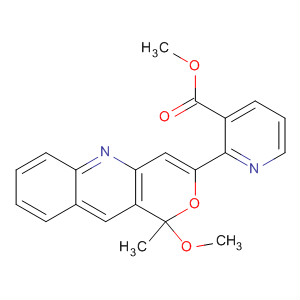 872596-99-1  3-Pyridinecarboxylic acid,2-(1-methoxy-1-methyl-1H-pyrano[4,3-b]quinolin-3-yl)-, methyl ester