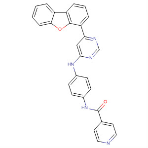 872601-61-1  4-Pyridinecarboxamide,N-[4-[[6-(4-dibenzofuranyl)-4-pyrimidinyl]amino]phenyl]-