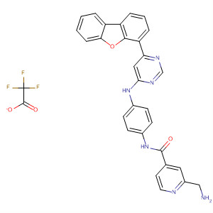 872602-34-1  4-Pyridinecarboxamide,2-(aminomethyl)-N-[4-[[6-(4-dibenzofuranyl)-4-pyrimidinyl]amino]phenyl]-, trifluoroacetate