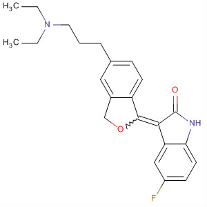 872616-22-3  2H-Indol-2-one,3-[5-[3-(diethylamino)propyl]-1(3H)-isobenzofuranylidene]-5-fluoro-1,3-dihydro-
