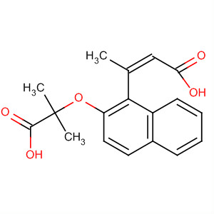872682-43-4  2-Butenoic acid, 3-[2-(1-carboxy-1-methylethoxy)-1-naphthalenyl]-, (2Z)-