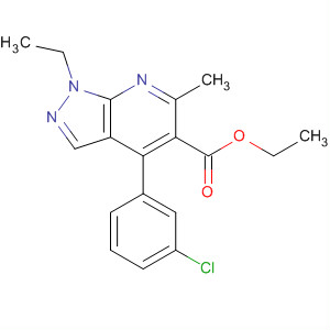 872683-19-7  1H-Pyrazolo[3,4-b]pyridine-5-carboxylic acid,4-(3-chlorophenyl)-1-ethyl-6-methyl-, ethyl ester