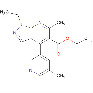 872683-25-5  1H-Pyrazolo[3,4-b]pyridine-5-carboxylic acid,1-ethyl-6-methyl-4-(5-methyl-3-pyridinyl)-, ethyl ester