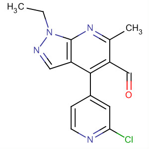 872683-61-9  1H-Pyrazolo[3,4-b]pyridine-5-carboxaldehyde,4-(2-chloro-4-pyridinyl)-1-ethyl-6-methyl-