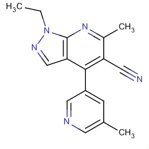 872683-92-6  1H-Pyrazolo[3,4-b]pyridine-5-carbonitrile,1-ethyl-6-methyl-4-(5-methyl-3-pyridinyl)-