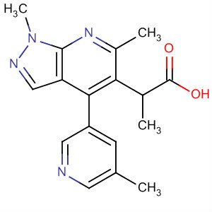 872684-12-3  1H-Pyrazolo[3,4-b]pyridine-5-propanoic acid,1,6-dimethyl-4-(5-methyl-3-pyridinyl)-