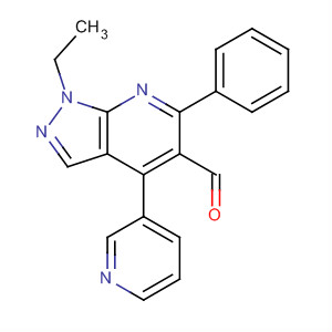 872684-44-1  1H-Pyrazolo[3,4-b]pyridine-5-carboxaldehyde,1-ethyl-6-phenyl-4-(3-pyridinyl)-