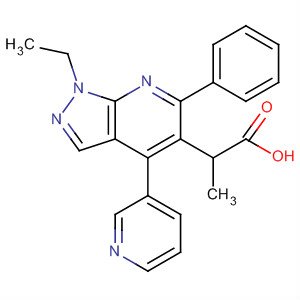 872685-76-2  1H-Pyrazolo[3,4-b]pyridine-5-propanoic acid,1-ethyl-6-phenyl-4-(3-pyridinyl)-