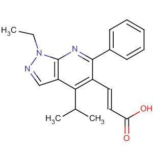 872685-98-8  2-Propenoic acid,3-[1-ethyl-4-(1-methylethyl)-6-phenyl-1H-pyrazolo[3,4-b]pyridin-5-yl]-,(2E)-